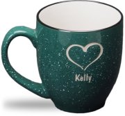 (image for) Green, 14oz Speckled Bistro Mugs