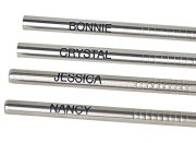 (image for) Personalized SS Straw Set-4pc-Straight