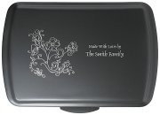 (image for) 9x13" Cake Pan - Charcoal Gray Smooth Semigloss Finish Lid