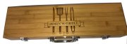 (image for) Personalized Bamboo BBQ Grill Set