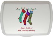 (image for) 9X13" Christmas Socks Design, Non Stick Pan