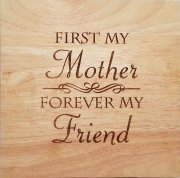 (image for) 8X8" Solid Oak Cutting Boards, Mother Friend