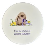 (image for) Cookie Tin, Spring Bunny Design