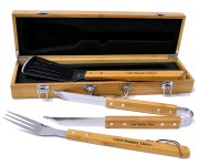 (image for) Personalized Bamboo BBQ Grill Set