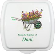 (image for) 9x9 Wheelbarrow Flowers Traditional Pan