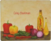 (image for) Peppers, 15"X12" Tempered Glass Cutting Board