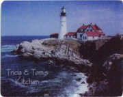 (image for) Portland Lighthouse, 15"X12" Tempered Glass Cutting Board