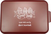 (image for) 9X13" Original Cake Pan & Lid, Ruby Smooth Semigloss Finish